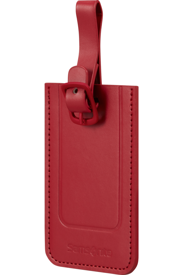 Etichetta Bagagli ALIFE HF Square – Rossa In PVC, Resistente E Pratica