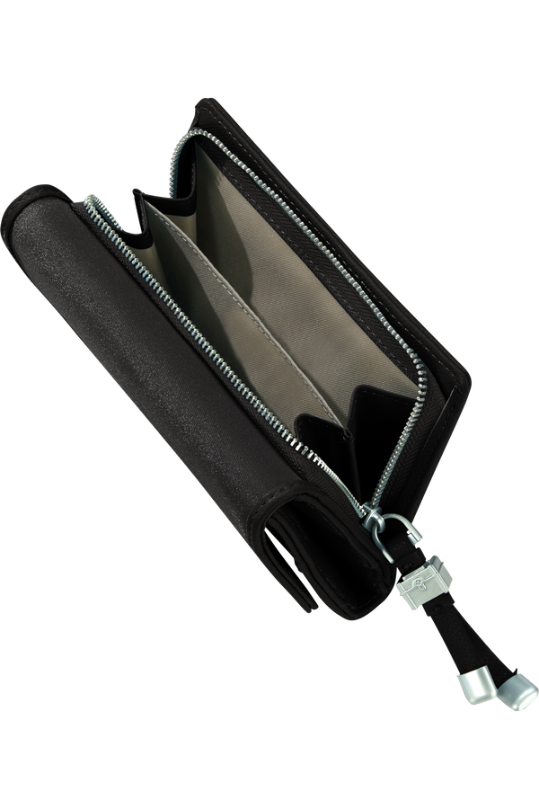 Samsonite Karissa Slg Wallet 12CC+ZIP EXT M  Black