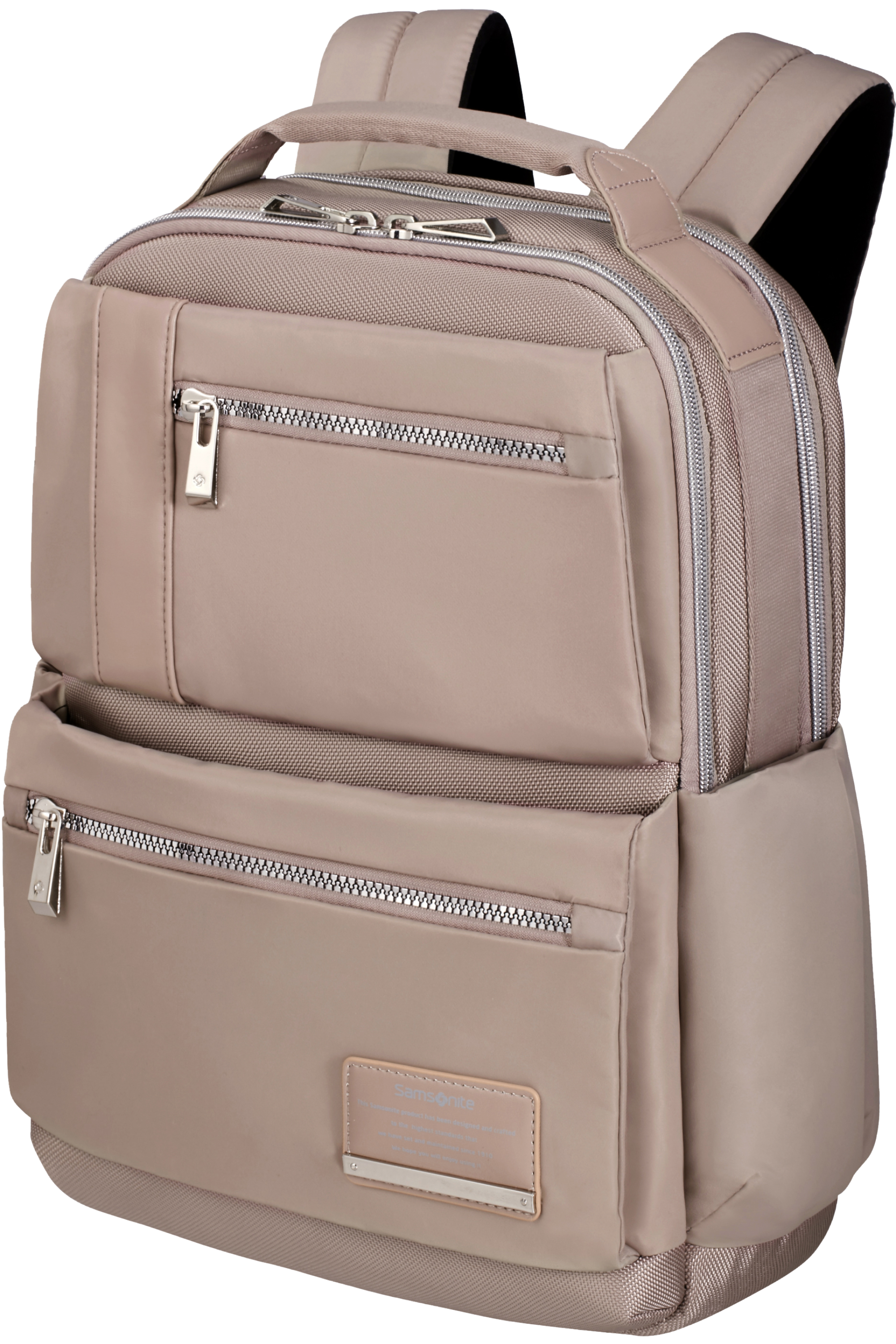 samsonite rose gold backpack