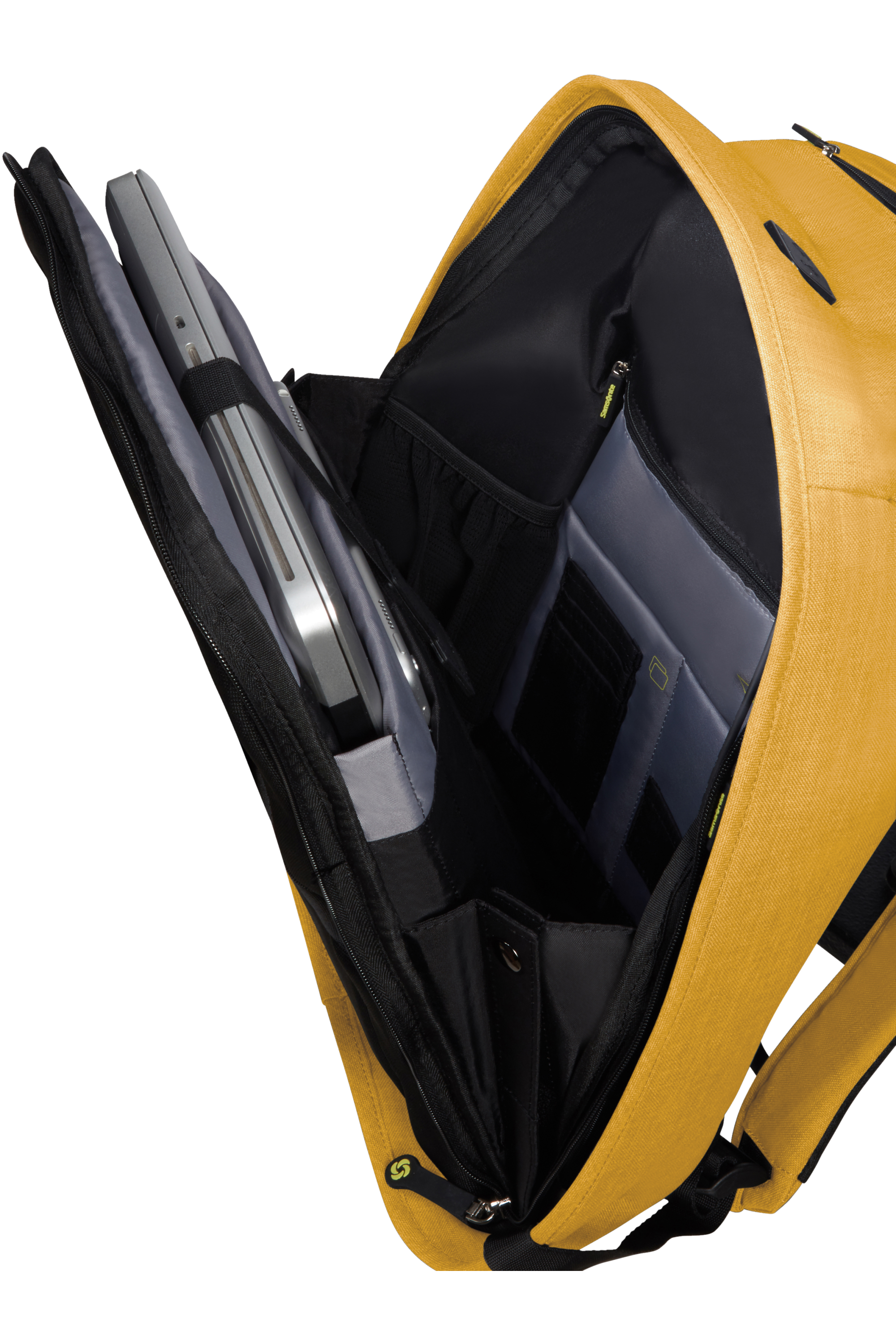 samsonite yellow backpack