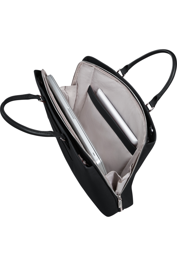 Image Biz Leather Briefcase 15.6" | Samsonite Image Biz Leather Briefcase 15.6'  Black