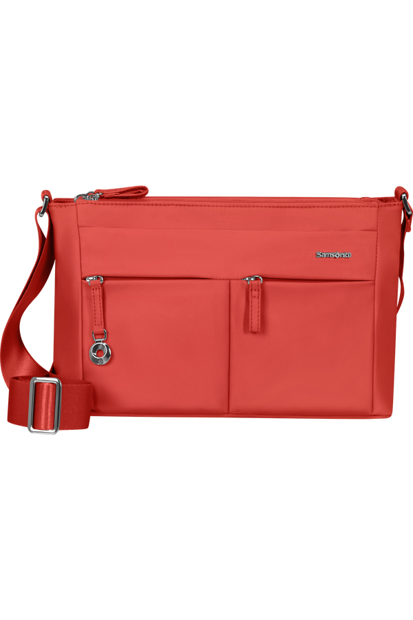 Samsonite Move 5.0 Horiz. Shoulder Bag + Flap  Coral Red