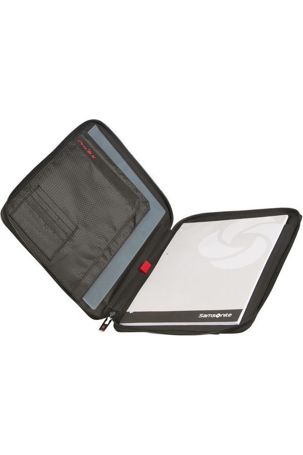 Samsonite Stationery Pro-Dlx 5 Zip Folder A4  Black
