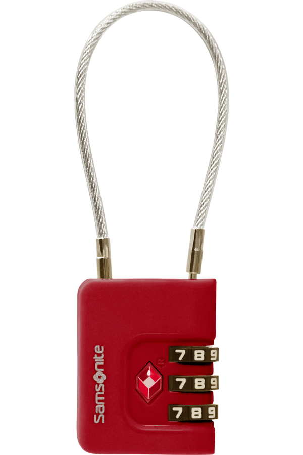 Samsonite Ta Revolution Cablelock 3 dial TSA  Red