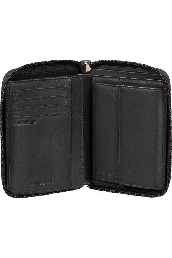 Samsonite Attack 2 Slg 323 - W ZIP AR+8CC+HFL+C  Black