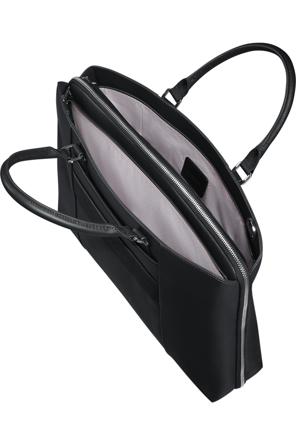 Image Biz Leather Briefcase 15.6" | Samsonite Image Biz Leather Briefcase 15.6'  Black