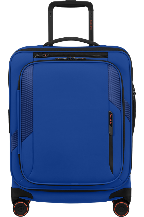 Samsonite Glazed Spinner Expandable 55cm  Electric Blue