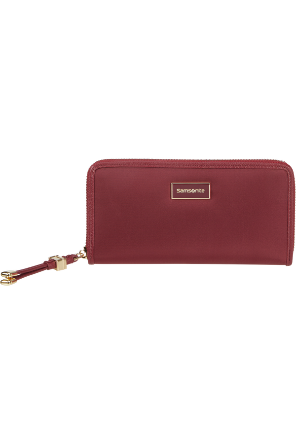 Samsonite Karissa Slg Wallet ZIP Around L  Dark Bordeaux