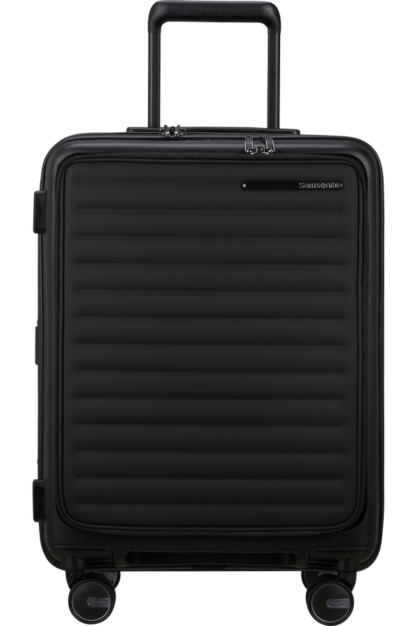 Samsonite Restackd Spinner Expandable Easy Access 55cm  Black