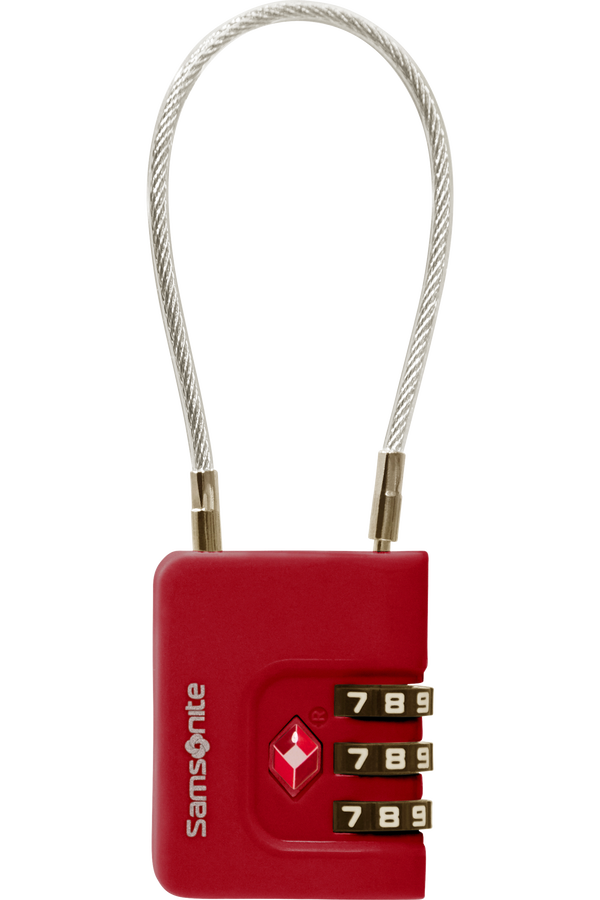 Samsonite Ta Revolution Cablelock 3 dial TSA  Red
