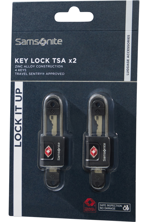 Samsonite Ta Revolution Key Lock TSA x2  Black