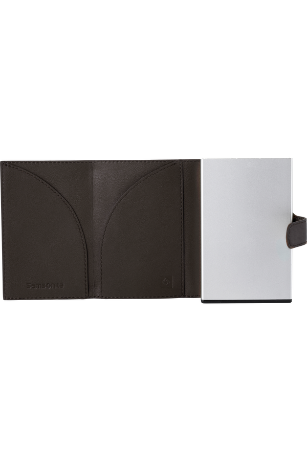 Samsonite Alu Fit 202 - Slide-up Wallet  Dark Brown