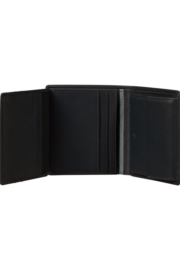 Samsonite Flagged Slg 144 - W S 8CC+HFL+C+2C  Black