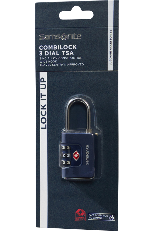 Samsonite Ta Revolution Combilock 3 dial TSA  Midnight Blue