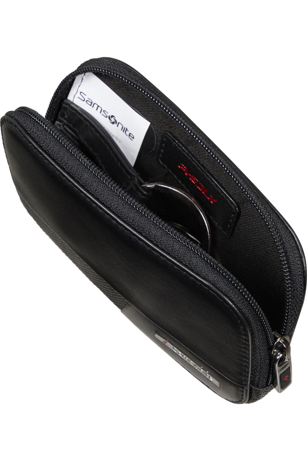 Samsonite Pro-Dlx 6 Slg 524 -Z ROUND KEY POUCH+2R  Black