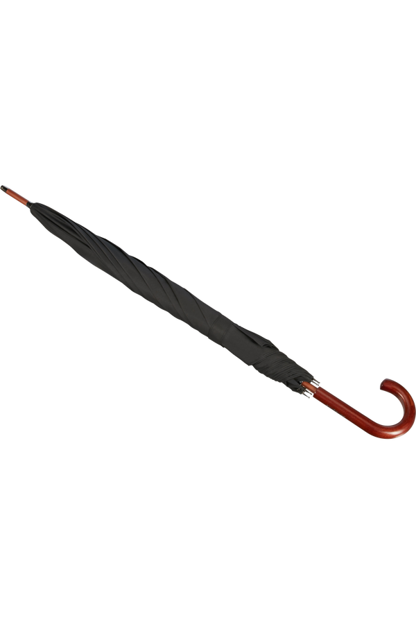 Samsonite Wood Classic S Stick Man Auto Open  Black