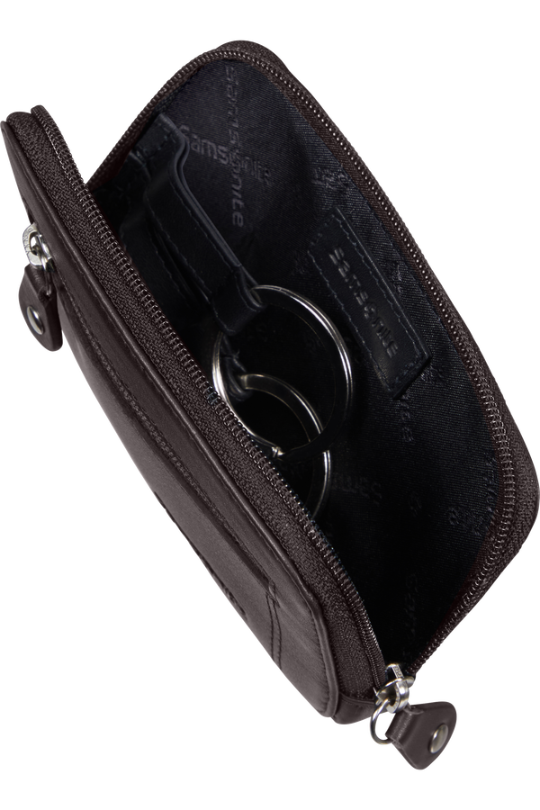 Samsonite Attack 2 Slg 524-Z ROUND KEY POUCH+2R  Ebony Brown