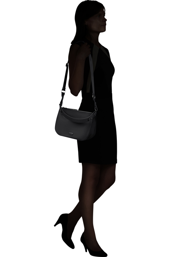 Samsonite Be-Her Hobo Bag Round 3 Compartments  Black