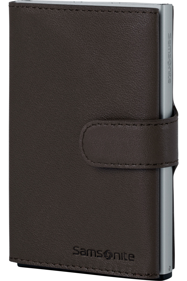 Samsonite Alu Fit 202 - Slide-up Wallet  Dark Brown