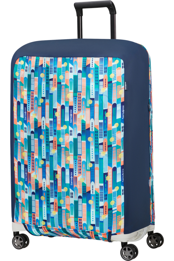 Samsonite Ta Revolution Foldable Luggage Cover M  City Print