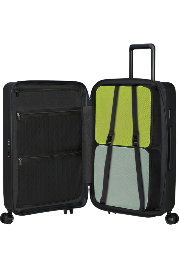 Samsonite Restackd Spinner Expandable 68cm  Black