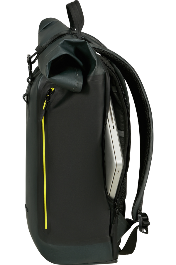 Samsonite Coatify Biz Rolltop Backpack 15.6'  Dark Teal/Lime