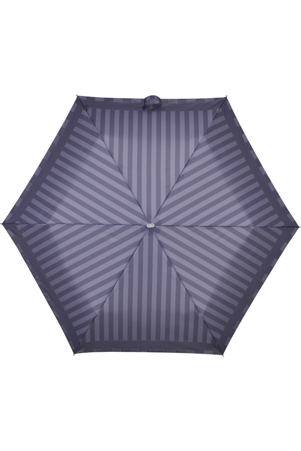 Samsonite Alu Drop S 3 Sect. Manual Flat  Smokey Violet Stripes