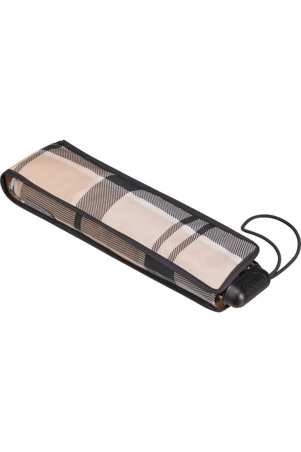 Samsonite Alu Drop S 3 Sect. Manual Flat  Beige Check