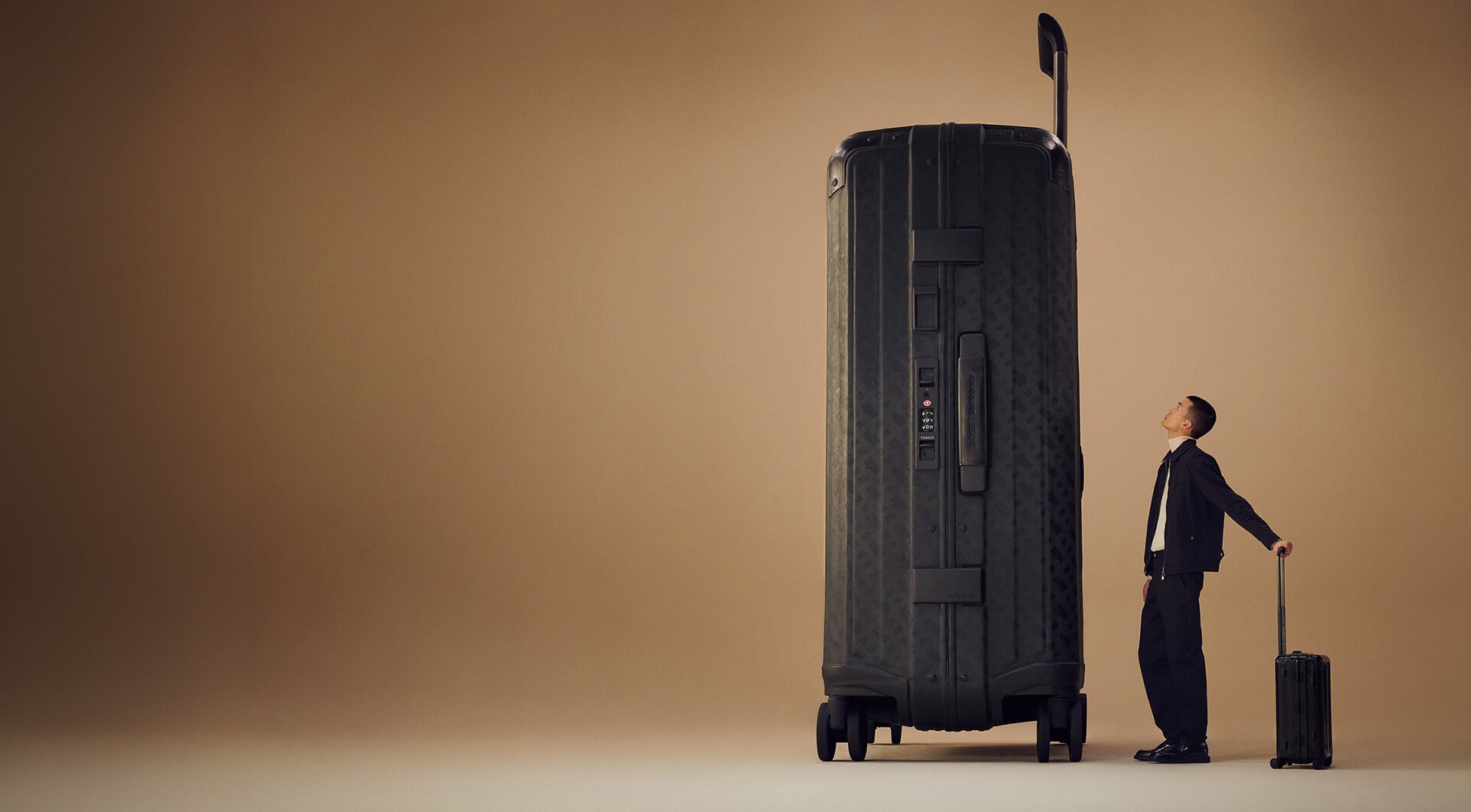 The collab between BOSS and Samsonite